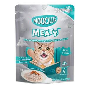 MOOCHIE MEATY ATUN Y MEJILLÓN IN GRAVY - SENIOR