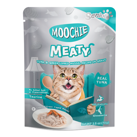 MOOCHIE MEATY ATUN Y MEJILLÓN IN GRAVY - SENIOR