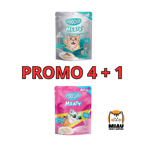 PROMO MOOCHIE MEATY 4 + 1 GRATIS