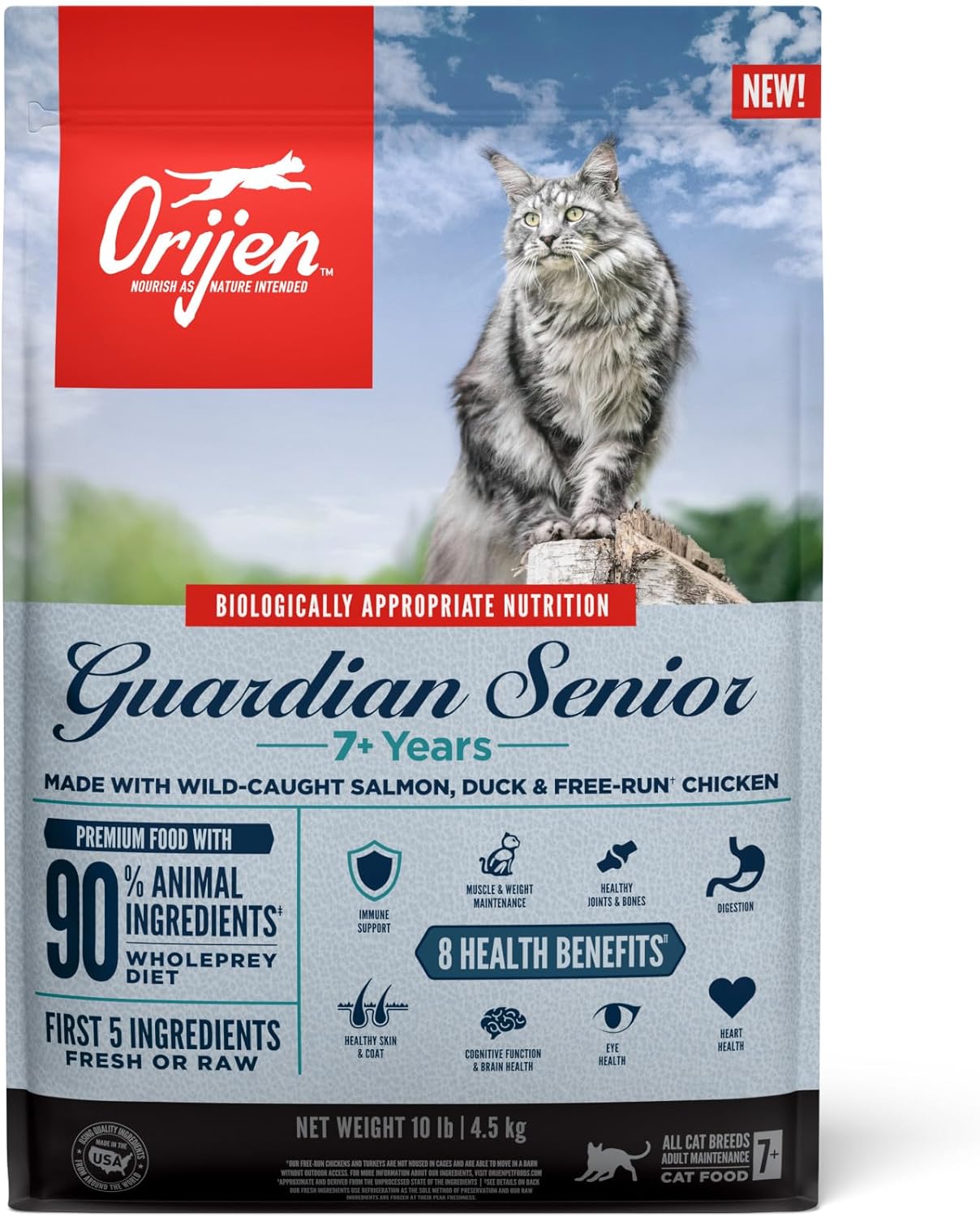 ORIJEN GUARDIAN SENIOR PARA GATOS MAYORES 7 AÑOS