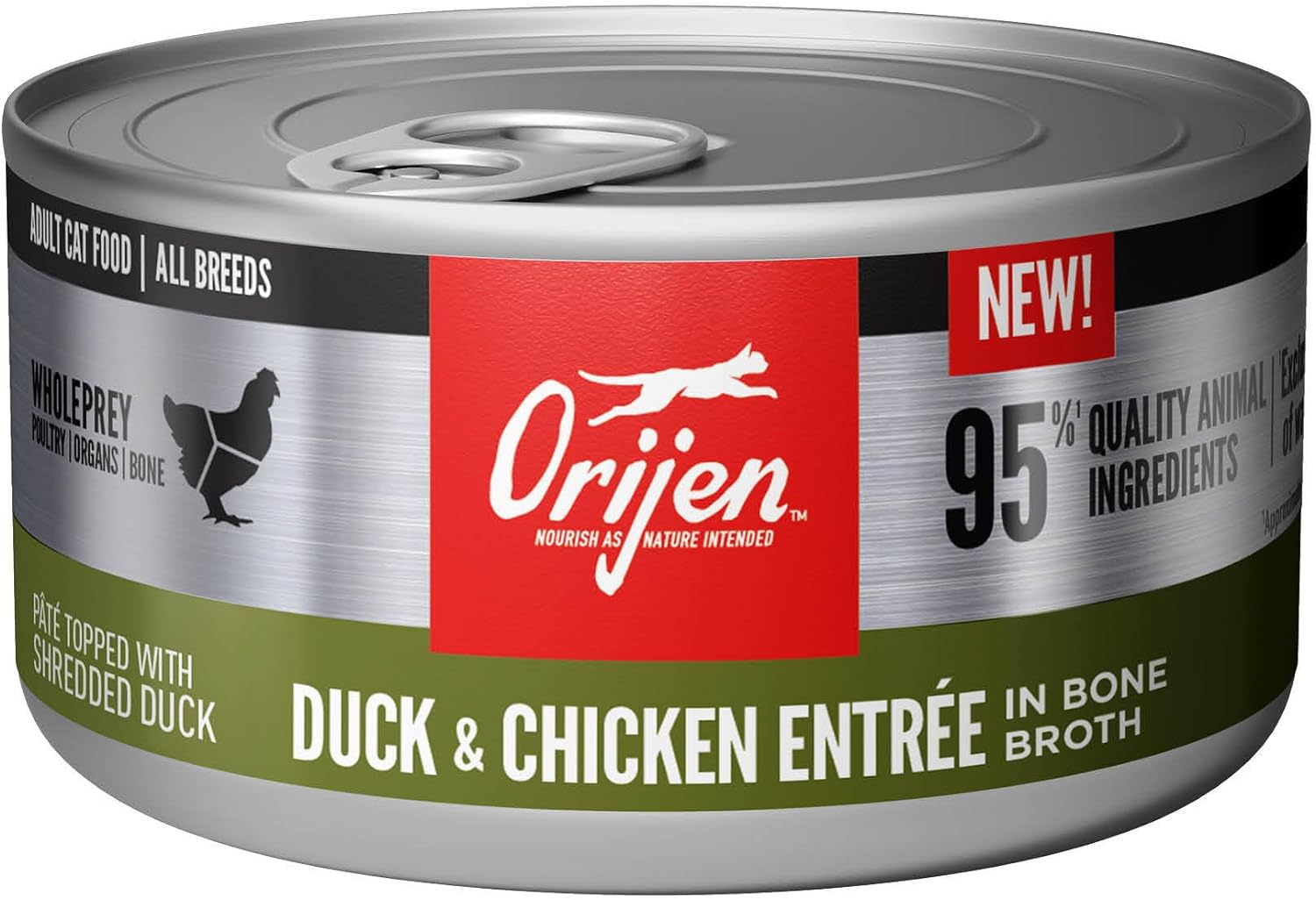 ORIJEN LATA PARA GATOS ADULTOS PATO Y POLLO ENTREE IN BONE BROTH