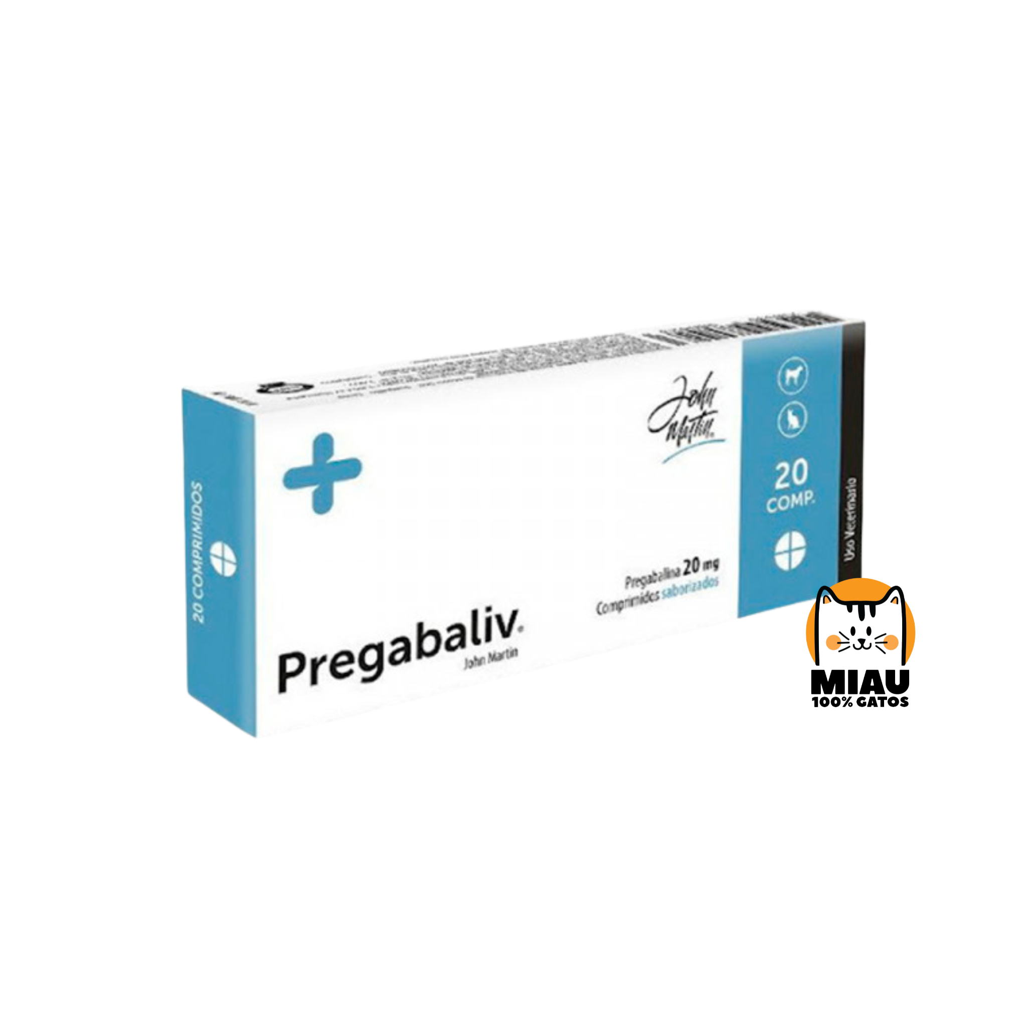 PREGABALIV 20 MG USO VETERINARIO - BLISTER X 10 COMPRIMIDOS