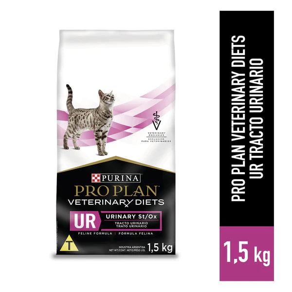 PROPLAN VETERINARY DIETS UR URINARIO ST/OX FELINO 1.5KG