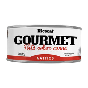 RICOCAT GOURMET GATITOS PATE SABOR CARNE 85 GR