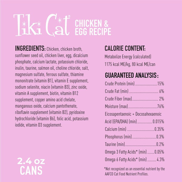 LATA TIKI CAT BABY POLLO & HUEVO 68 GR.