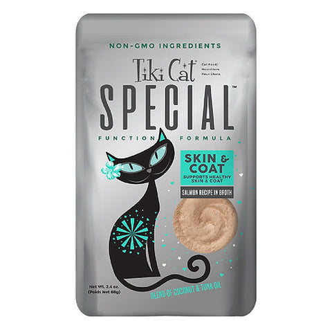 SACHET TIKI CAT SPECIAL MOUSSE SKIN & COAT SALMÓN 68 GR