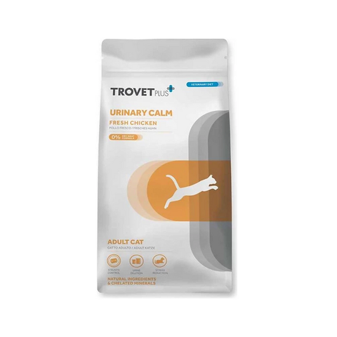TROVET PLUS GATO ADULTO URINARY CALM FRESH CHICKEN VETERINAY DIET 2.5 KG.