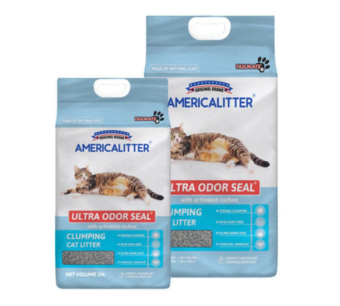 ARENA PARA GATOS AMERICA LITTER ULTRA ODOR SEAL 7 KG