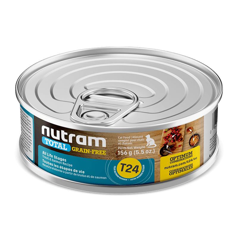 LATA PARA GATOS NUTRAM T24 ADULTO 156 GR.