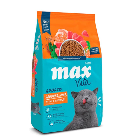 ALIMENTO MAX VITA PARA GATO ADULTO SABORES DE MAR 3 KG