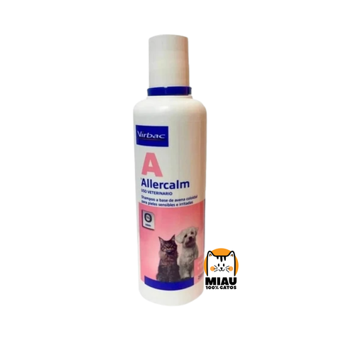 ALLERCALM CHAMPÚ DE AVENA – CUIDADO SUAVE PARA LA PIEL SENSIBLE DE PERROS Y GATOS