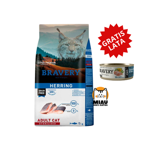 BRAVERY HERRING GATO ESTERILIZADO 2KG