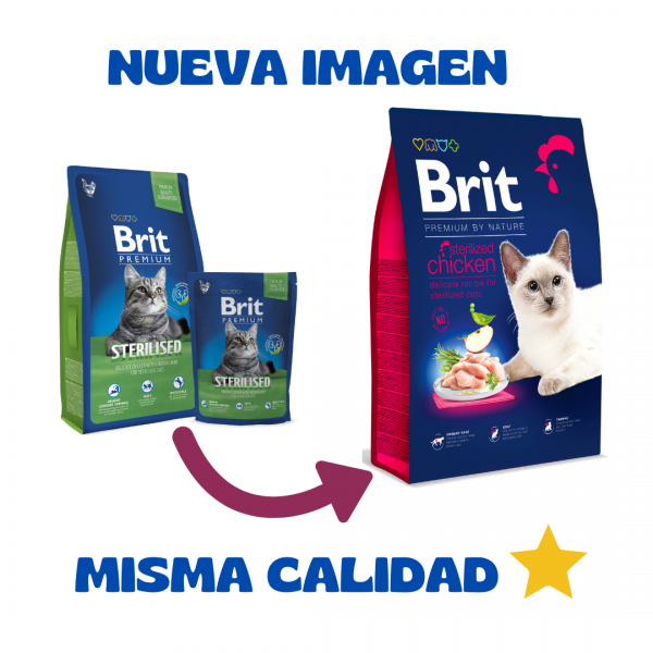 BRIT PREMIUM GATO ESTERILIZADO - 8 KG