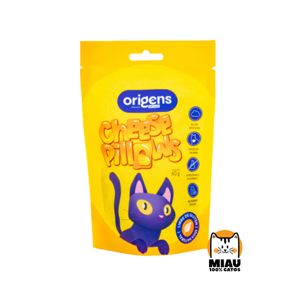 Snack para Gatos Cheese Pillows x 60gr – Crujientes, Rellenos y Nutritivos