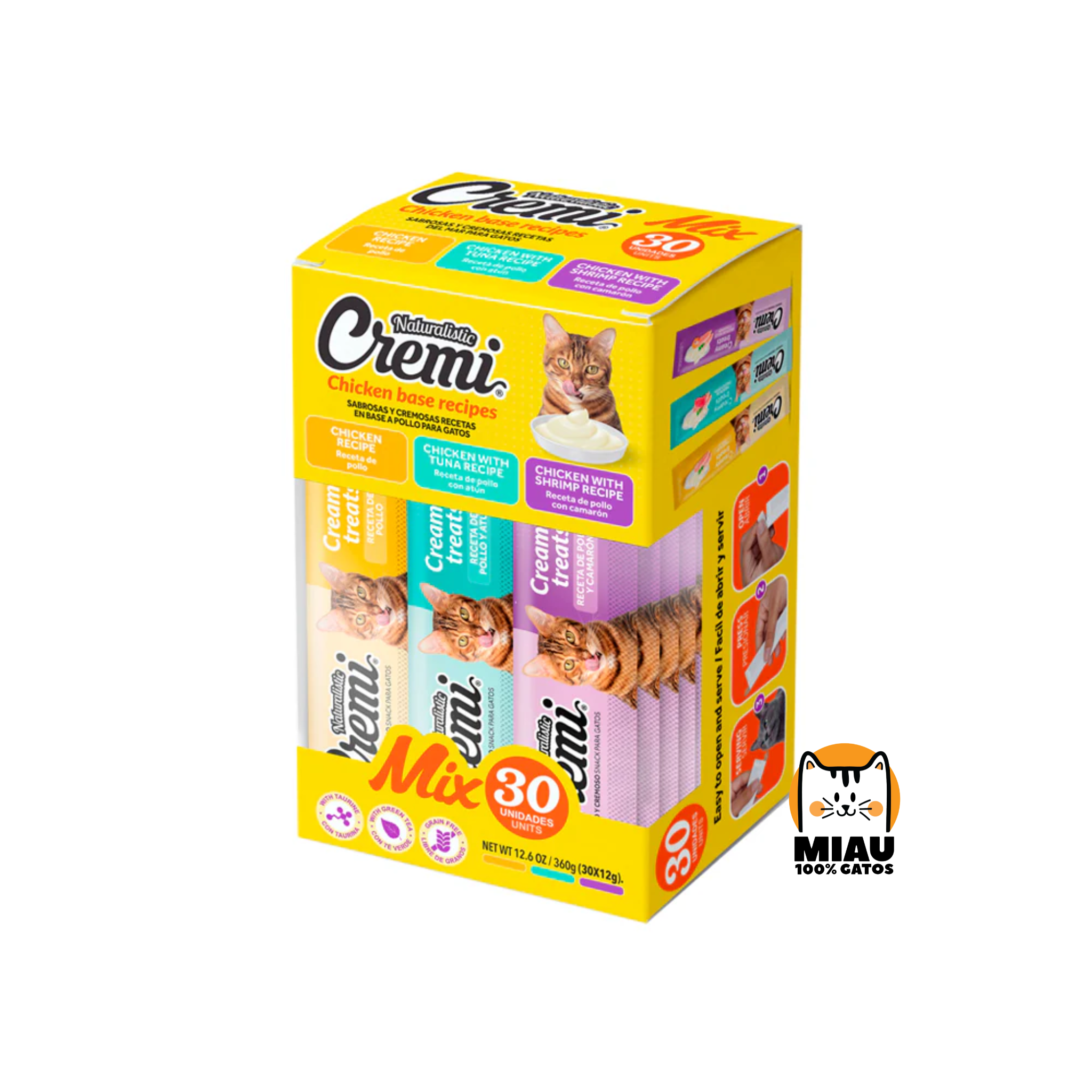 CREMI BOX RECETAS DE POLLO MIX - 30 TUBOS
