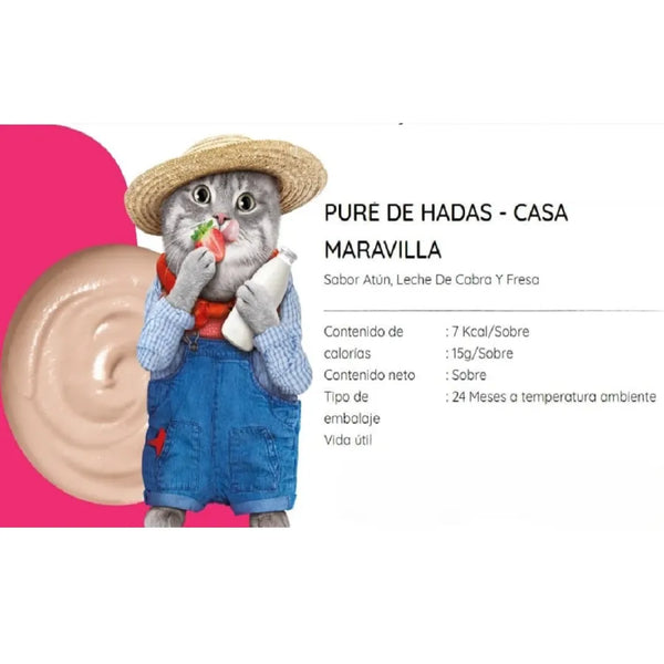 MOOCHIE – PURÉ DE HADAS SABOR ATÚN, LECHE DE CABRA Y FRESA