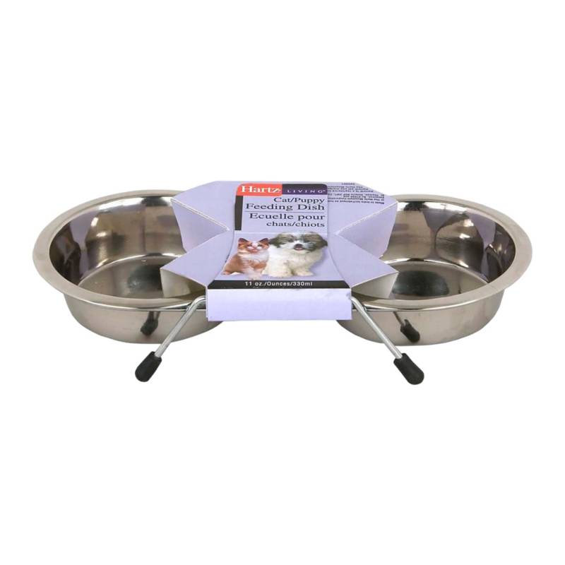 HARTZ - BOWL DOBLE CON BASE DE ALUMINIO
