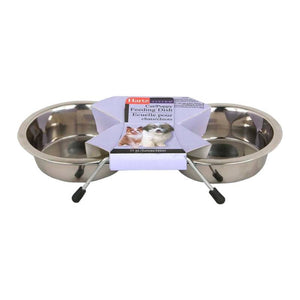 HARTZ - BOWL DOBLE CON BASE DE ALUMINIO