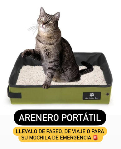 ARENERO PORTÁTIL PARA GATOS