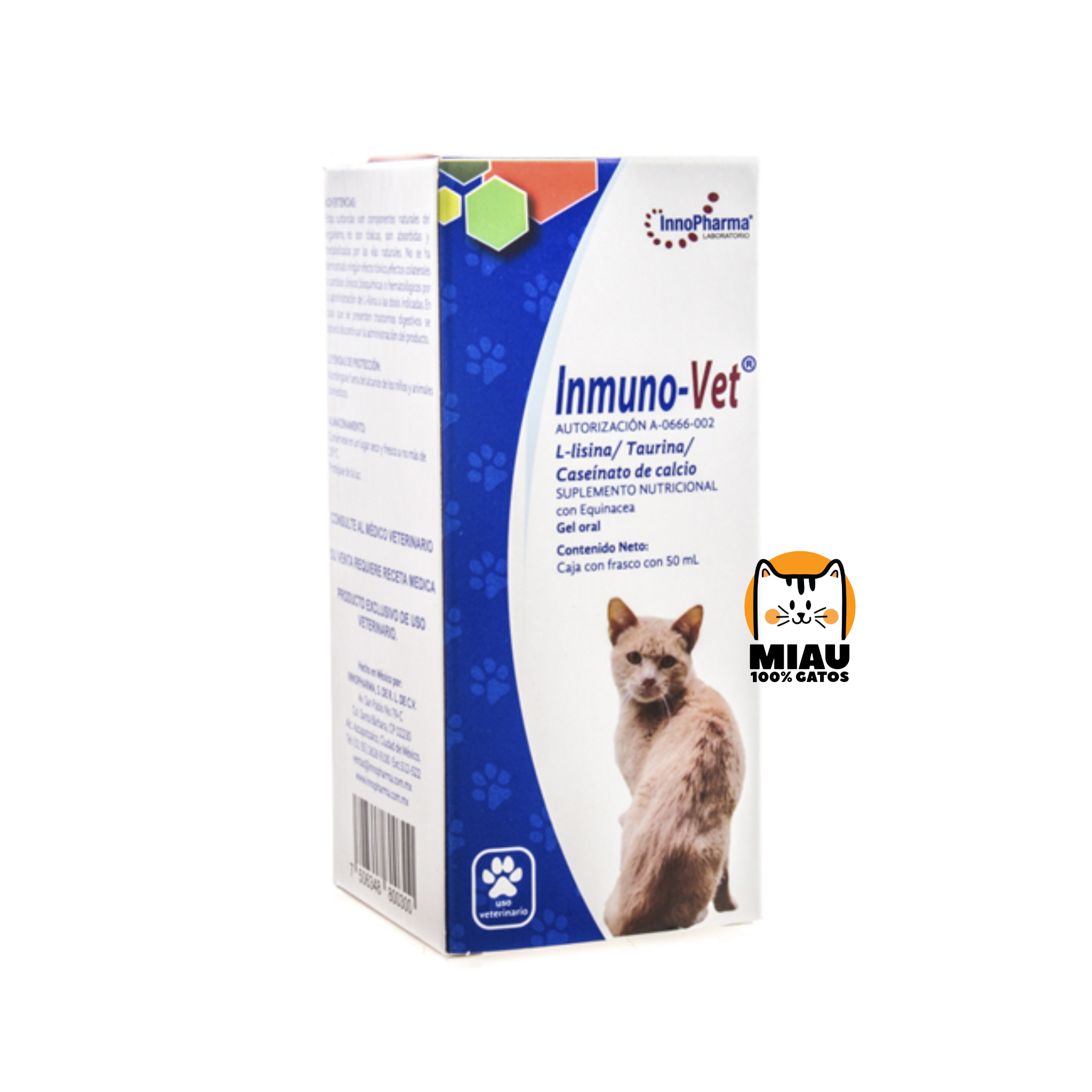 INMUNO-VET SUSPENSIÓN ORAL – SUPLEMENTO INMUNOLÓGICO PARA PERROS Y GATOS