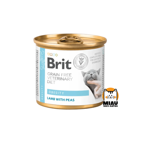 LATA BRIT MEDICADA OBESITY PARA GATO 200 GR