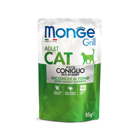 MONGE GRILL ADULTO CONEJO - 85 GR.