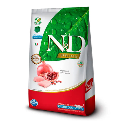 N&D ADULTO CASTRADOS - POLLO Y GRANADA 1.5 KG