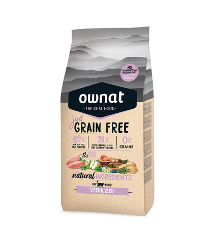 OWNAT - ALIMENTO PARA GATOS GRAIN FREE GATO ESTERILIZADO
