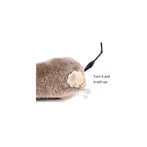 JUGUETE RATON PELUCHE A CUERDA