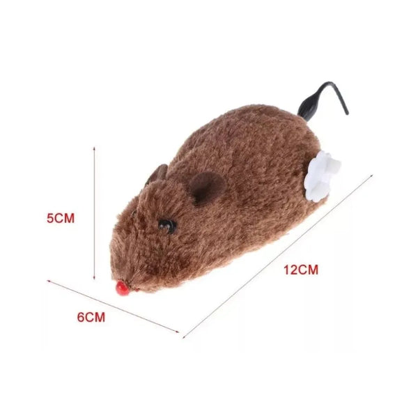 JUGUETE RATON PELUCHE A CUERDA