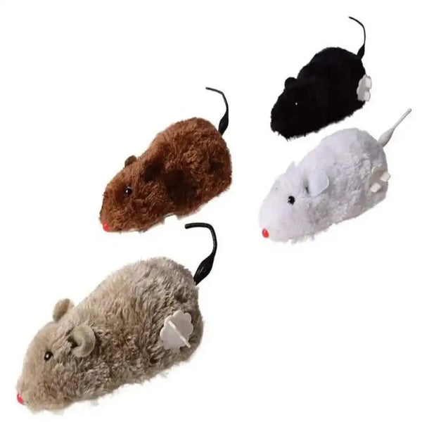 JUGUETE RATON PELUCHE A CUERDA
