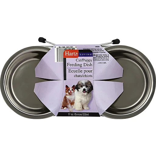 HARTZ - BOWL DOBLE CON BASE DE ALUMINIO