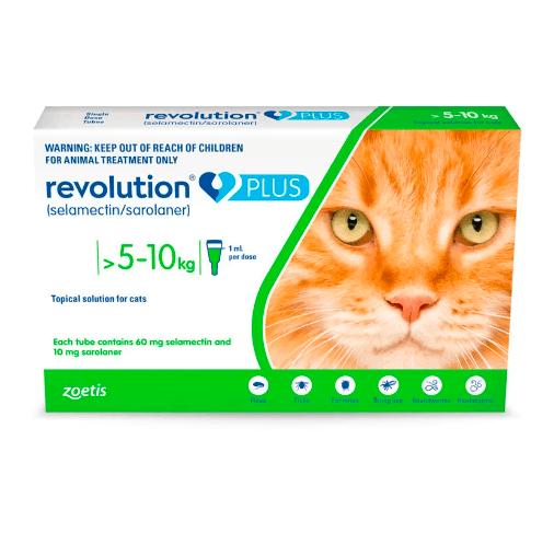 REVOLUTION PLUS PIPETA PARA GATOS DE 5 A 10 KG