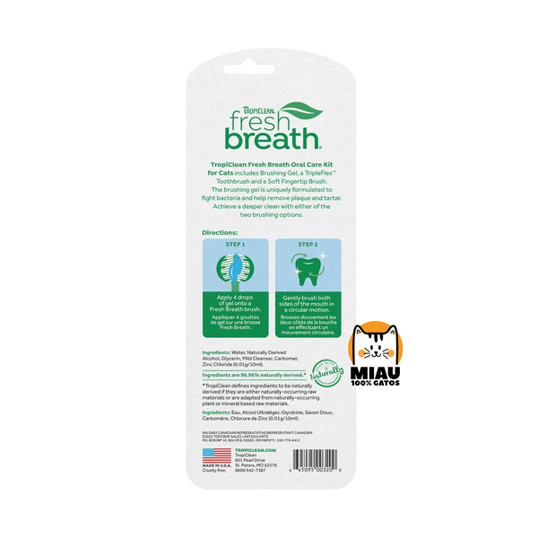 KIT DENTAL TROPICLEAN PARA GATOS