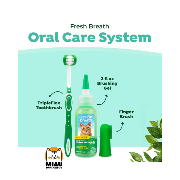 KIT DENTAL TROPICLEAN PARA GATOS
