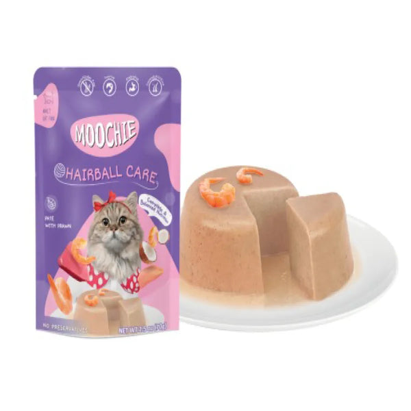 MOOCHIE  PATE HAIRBALL CARE CON GAMBAS