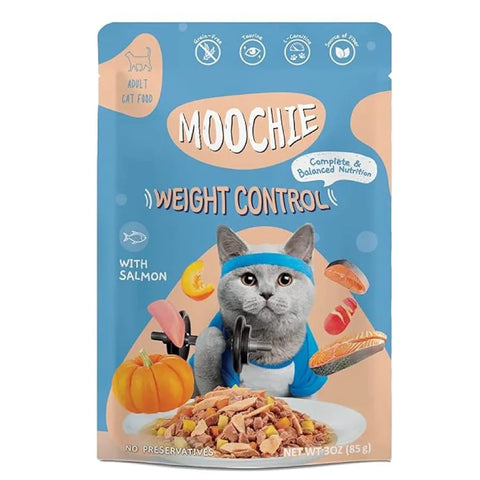 MOOCHIE TROZOS DE PESCADO Y SALMÓN - WEIGHT CONTROL