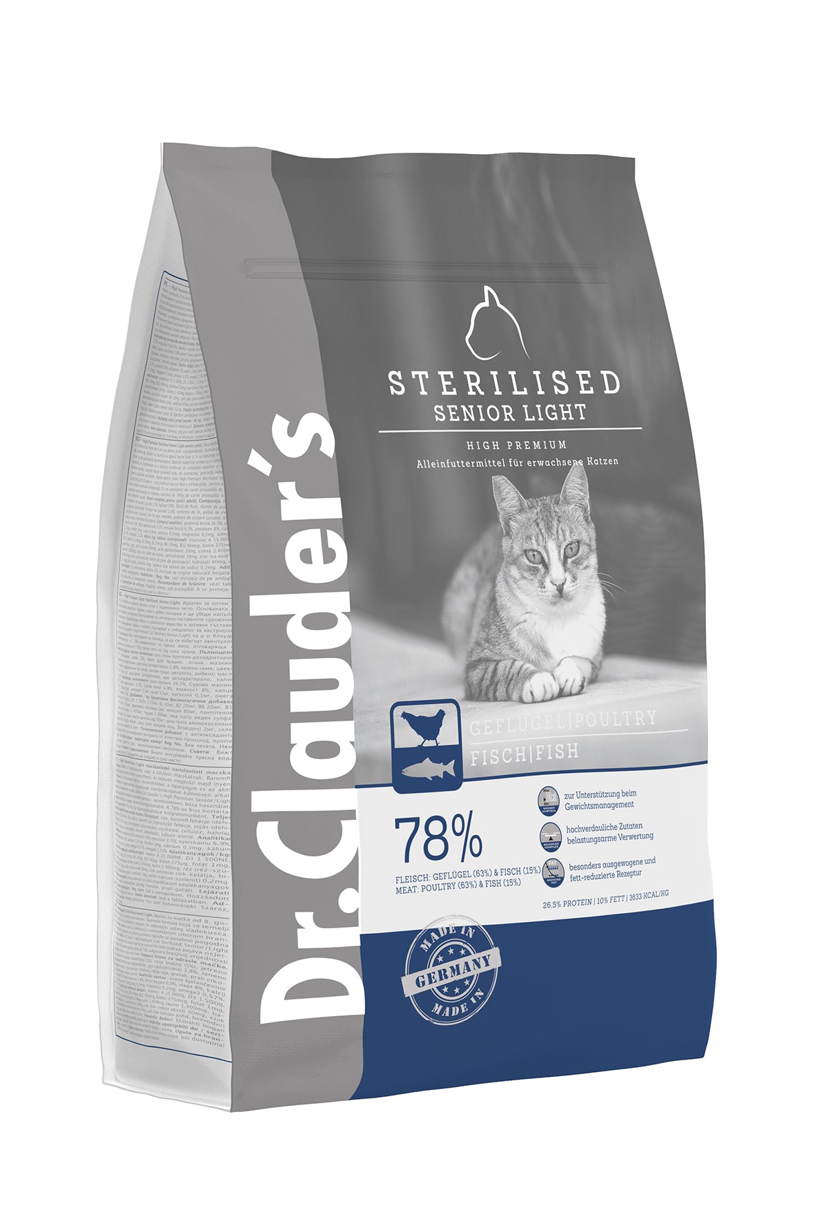 Dr. Clauder's Gato High Premium Adulto Esterilizado y Senior