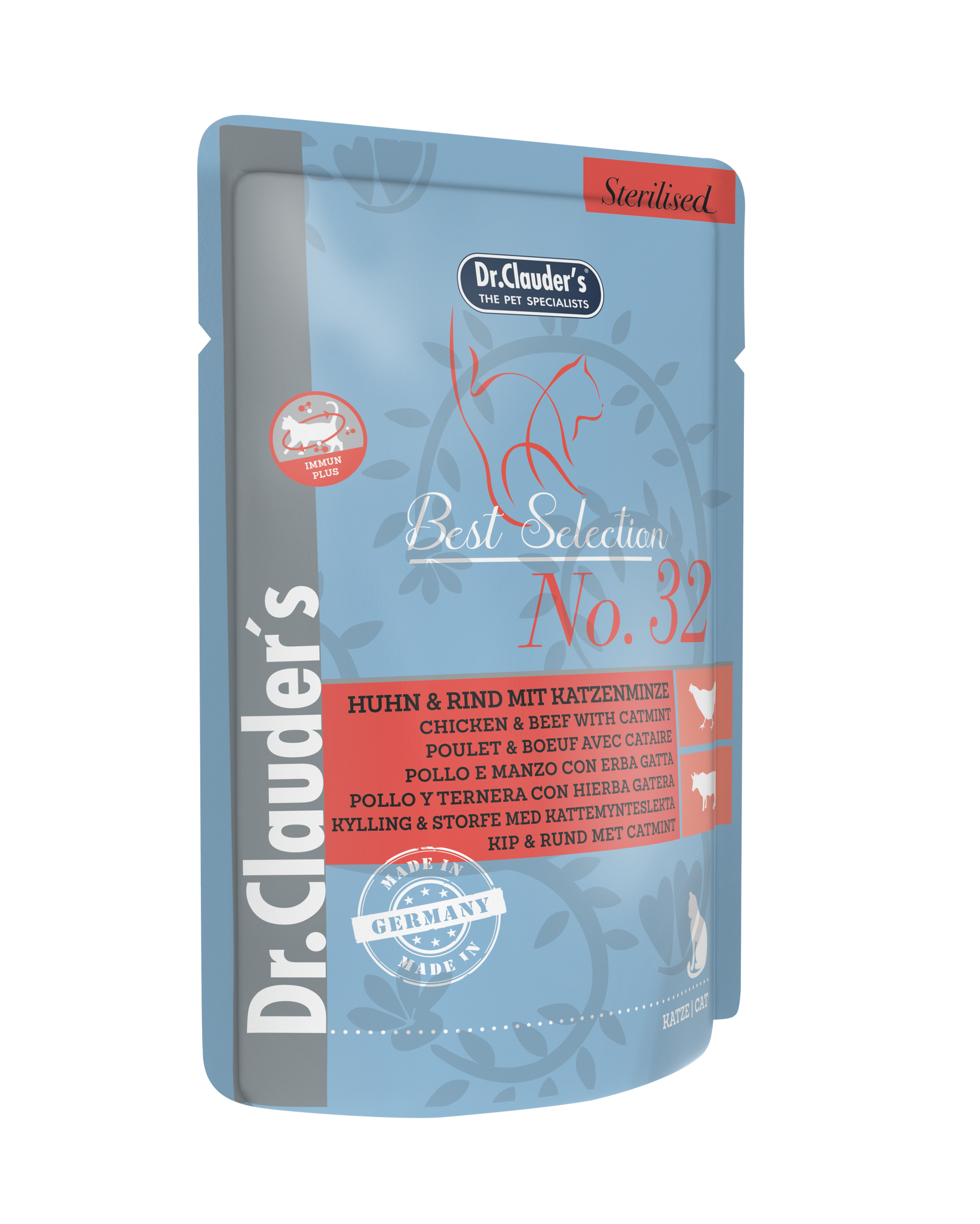 Dr. Clauder's - Best Selection Sterilised No. 32 Pollo y Ternera c/ Catnip