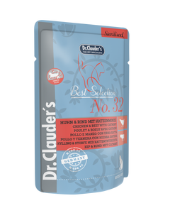 Dr. Clauder's - Best Selection Sterilised No. 32 Pollo y Ternera c/ Catnip