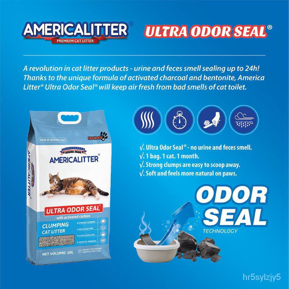 PROMO 2 BOLSAS AMERICA LITTER ULTRA ODOR SEAL X 15 KG