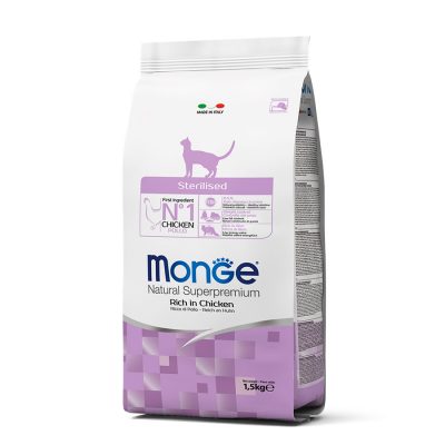 MONGE GATO ADULTO ESTERILIZADO 1.5 KG y 10 KG