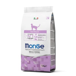 MONGE GATO ADULTO ESTERILIZADO 1.5 KG y 10 KG