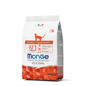 MONGE GATOS SENIOR +7  400 GR