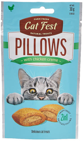CAT FEST PILLOWS CON CREMA DE POLLO