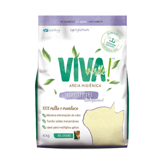 ARENA VIVA VERDE GRANOS FINOS LIMPIEZA PLENA 4 KG