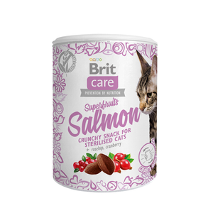 SNACK PARA GATO BRIT CARE CAT SUPERFRUITS SALMON