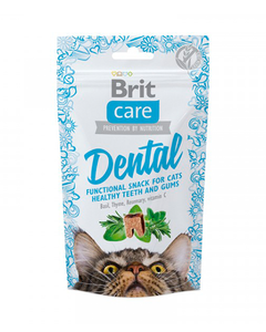 SNACK PARA GATOS BRIT CARE DENTAL 50 GR