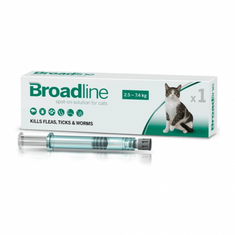 ANTIPULGAS BROADLINE CAT LARGE DE 2.5 A 7 KG