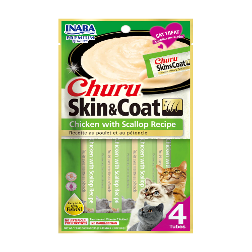 CHURU SKIN & COAT POLLO Y OSTRAS